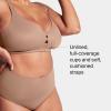 SPANX Low Profile Wireless Minimizer Bra – Minimize Breast Size by Up to 1 Inch – Breathable, Quick-Drying Fabric(Cafe Au Lait)