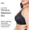 SPANX Low Profile Wireless Minimizer Bra – Minimize Breast Size by Up to 1 Inch – Breathable, Quick-Drying Fabric(Very Black)