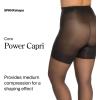 SPANX Power Capri – Body-Shaping Footless Pantyhose for Core Control – Adjustable Length – Comfortable Waistband(Black)