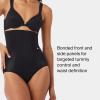 SPANX SPANXsculpt OnCore High-Waisted Brief – Powerful Level 4 Sculpting Body Shaper – Comfortable Core Control Underwear(Very Black)