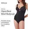 SPANX SPANXsculpt OnCore Open-Bust Brief Bodysuit – Sculpting Body Shaper for Women – Level 4 Compression – Adjustable Straps(Very Black)