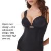 SPANX SPANXsculpt OnCore Open-Bust Brief Bodysuit – Sculpting Body Shaper for Women – Level 4 Compression – Adjustable Straps(Very Black)