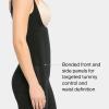 SPANX SPANXsculpt OnCore Open-Bust Mid-Thigh Bodysuit – Powerful Compression Body Shaper – Comfortable Shapewear – Adjustable Straps – Very Black – Large