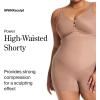 SPANX SPANXsculpt Seamless Power High-Waisted Shorty – For All Hemline Lengths – Core Control Shapewear – Seamless Underwear(Cafe Au Lait)