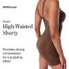 SPANX SPANXsculpt Seamless Power High-Waisted Shorty – For All Hemline Lengths – Core Control Shapewear – Seamless Underwear(Chestnut Brown)