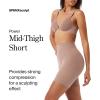 SPANX SPANXsculpt Seamless Power Mid-Thigh Short – Core Shapewear – Lightweight, All-Day Shaping & Support – No Panty Lines(Cafe Au Lait)