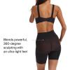 SPANX SPANXsculpt Seamless Power Mid-Thigh Short – Core Shapewear – Lightweight, All-Day Shaping & Support – No Panty Lines(Very Black)