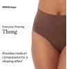 SPANX SPANXshape Everyday Shaping Thong – Core Control Shapewear Underwear – Invisible Under Clothes – Seamless Design-Black-Naked 4.0-M