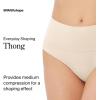 SPANX SPANXshape Everyday Shaping Thong – Core Control Shapewear Underwear – Invisible Under Clothes – Seamless Design(Soft Nude)