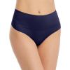 SPANX SPANXshape Everyday Shaping Thong – Core Control Shapewear Underwear – Invisible Under Clothes – Seamless Design-Soft Nude-Timeless Navy-M