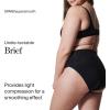 SPANX SPANXsmooth Undie-tectable Brief – Comfortable Core Control – Invisible Shapewear Underwear – No Visible Panty Lines(Very Black)