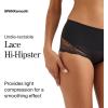 SPANX SPANXsmooth Undie-tectable Lace Hi-Hipster – For Core Control – Comfortable Lace Shapewear Underwear – No Visible Panty Lines