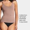 SPANXsculpt Seamless Power Cami – Camisole Shapewear for Women – Adjustable Straps – V Neck – Soft, Seamless Cami(Cafe Au Lait)