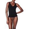 SPANXsculpt Seamless Power Tank – Tank Top Shapewear for Women – V Neck – Soft, Seamless Tank Top(Very Black)