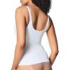 SPANXsculpt Seamless Power Tank – Tank Top Shapewear for Women – V Neck – Soft, Seamless Tank Top(White)
