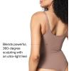 SPANXsculpt Seamless Power Thong Bodysuit – Soft, Seamless Shapewear for Women – Adjustable Straps – With Snap Closure(Cafe Au Lait)