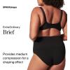 SPANXshape ExtraOrdinary Brief – Sculpting with Compression – Women’s Shapewear Underwear – Recycled Nylon Fabric Blend(Very Black)