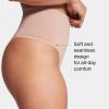 SPANXshape ExtraOrdinary Thong – Sculpting with Compression – Women’s Shapewear Underwear – Recycled Nylon Fabric Blend(Toasted Oatmeal)