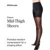 SPANXshape Mid-Thigh Sheers – Full Length – Comfortable Tummy Control Shapewear – Invisible Body Shaper(Black)