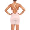 SPANXshape Suit Your Fancy Plunge Low-Back Mid-Thigh Bodysuit – Comfortable One Piece – Medium Compression – Seamless(Champagne Beige)