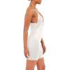 SPANXshape Suit Your Fancy Plunge Low-Back Mid-Thigh Bodysuit – Comfortable One Piece – Medium Compression – Seamless(Linen)