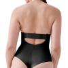 SPANXshape Suit Your Fancy Plunge Low-Back Thong Bodysuit – Comfortable One Piece – Medium Compression – Seamless(Very Black)