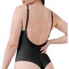 SPANXshape Suit Your Fancy Plunge Low-Back Thong Bodysuit – Comfortable One Piece – Medium Compression – Seamless(Very Black)