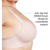 SPANXsmooth Bra-Llelujah! Lightly Lined Full Coverage – T-Shirt Bra – Front Closure – Hosiery Back – Smart Stretch Straps – Vintage Rose – 36B