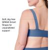 SPANXsmooth Bra-Llelujah! Lightly Lined Full Coverage – T-Shirt Bra – Front Closure – Hosiery Back – Smart Stretch Straps(Indigo Haze)