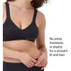 SPANXsmooth Bra-Llelujah! Unlined Bralette – Comfortable Support – Wire-Free Bra – Hosiery Back Smoothing – Dig-Free Straps(Very Black)