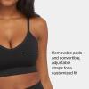 SPANXsmooth EcoCare Seamless Shaping Longline Bralette – Comfortable Everyday Bralette – Women’s Bra with No Underwire(Very Black)