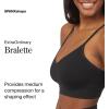 SPANXsmooth EcoCare Seamless Shaping Longline Bralette – Comfortable Everyday Bralette – Women’s Bra with No Underwire(Very Black)