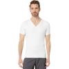 SPANX Men’s Sculpt Cotton V-Neck(Bright White)