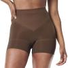 SPANX SPANXsculpt Seamless Power Shorty – For All Hemline Lengths – Lightweight Core Control Shapewear – Dig-Free Waistband(Chestnut Brown)