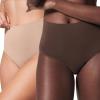 SPANX SPANXshape ExtraOrdinary Brief – Sculpting with Compression – Women’s Shapewear Underwear – Recycled Nylon Fabric Blend-Toasted Oatmeal-Chestnut Brown-S