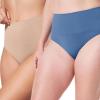 SPANX SPANXshape ExtraOrdinary Brief – Sculpting with Compression – Women’s Shapewear Underwear – Recycled Nylon Fabric Blend-Toasted Oatmeal-Indigo Haze-M