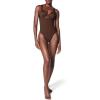 SPANXsculpt Seamless Power High-Waisted Thong – Women’s Shapewear Lingerie – Seamless Thong – No Visible Panty Lines(Chestnut Brown)