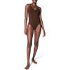 SPANXsculpt Seamless Power Thong Bodysuit – Soft, Seamless Shapewear for Women – Adjustable Straps – With Snap Closure(Chestnut Brown)