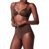 SPANXshape ExtraOrdinary Thong – Sculpting with Compression – Women’s Shapewear Underwear – Recycled Nylon Fabric Blend(Chestnut Brown)