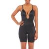 SPANXshape Suit Your Fancy Plunge Low-Back Mid-Thigh Bodysuit – Comfortable One Piece – Medium Compression – Seamless(Very Black)