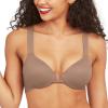 SPANXsmooth Bra-Llelujah! Lightly Lined Full Coverage – T-Shirt Bra – Front Closure – Hosiery Back – Smart Stretch Straps(Cafe Au Lait)