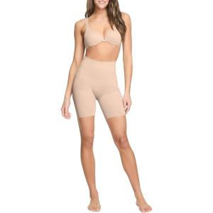 ASSETS by SPANX Mid-Thigh Short-Seamless Shapewear Shorts-Ultra-Firm Compression-Thigh&Tummy Control-Comfortable & Breathable(Naked)