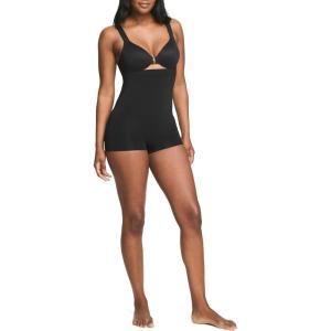 SPANX ASSETS Women’s High-Waist Boyshort, Seamless Power Sculpting No-Show Shapewear with Firm Tummy Control(Very Black)