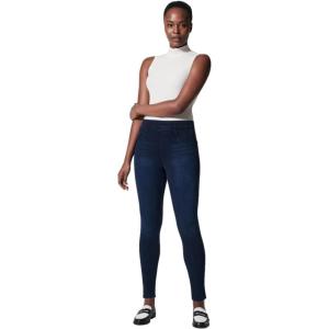SPANX Jean-Ish Ankle Leggings – Stylish Everyday Leggings – Classic Jean Look – Hidden Core Shaping – Comfy Denim Alternative(Black)