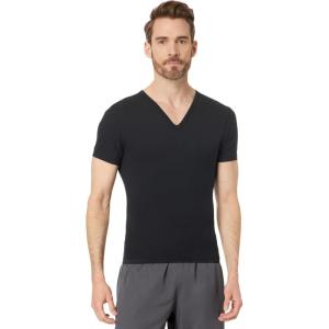 SPANX Men’s Sculpt Cotton V-Neck(Classic Black)