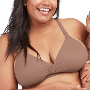 SPANX Nursing Bra – Comfy Nursing Bra for Breastfeeding with Ease – Wire-Free – Maternity Bra with Support(Cafe Au Lait)