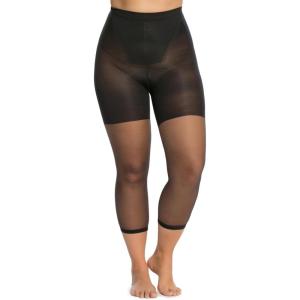 SPANX Power Capri – Body-Shaping Footless Pantyhose for Core Control – Adjustable Length – Comfortable Waistband(Black)