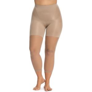 SPANX Power Capri – Body-Shaping Footless Pantyhose for Core Control – Adjustable Length – Comfortable Waistband(Nude)