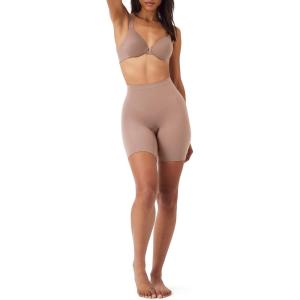 SPANX SPANXsculpt Seamless Power Mid-Thigh Short – Core Shapewear – Lightweight, All-Day Shaping & Support – No Panty Lines(Cafe Au Lait)