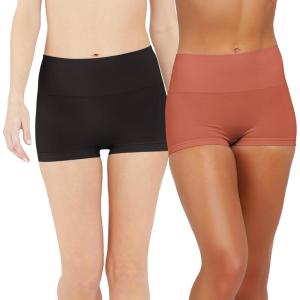 SPANX SPANXshape Everyday Shaping Boyshort – Comfortable Core Control Shapewear Underwear – Invisible Under Clothes – No-Show-Black-Sedona-M